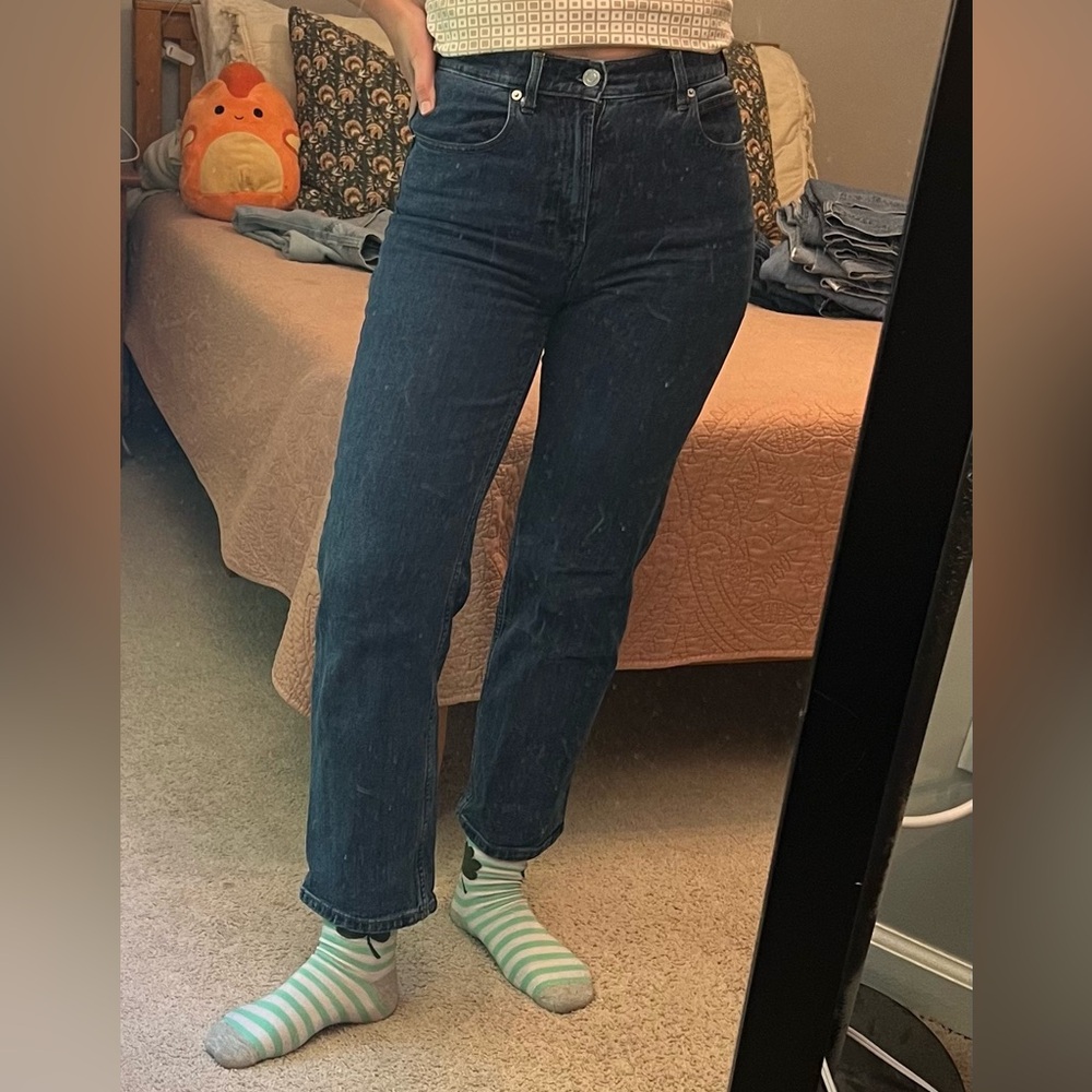 Everlane The Way High Jeans Medium/Dark Wash size 26